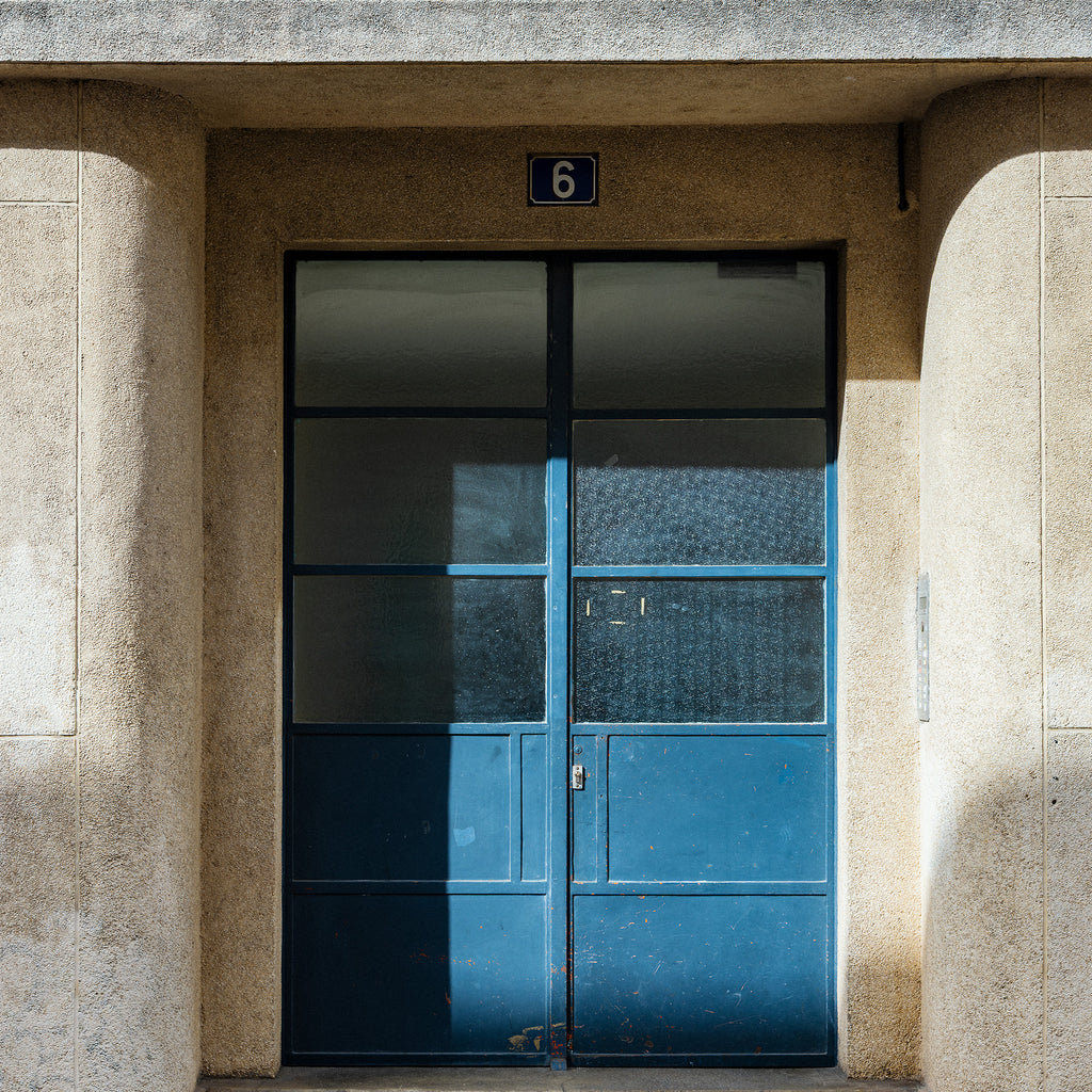 Blue Crittall Door