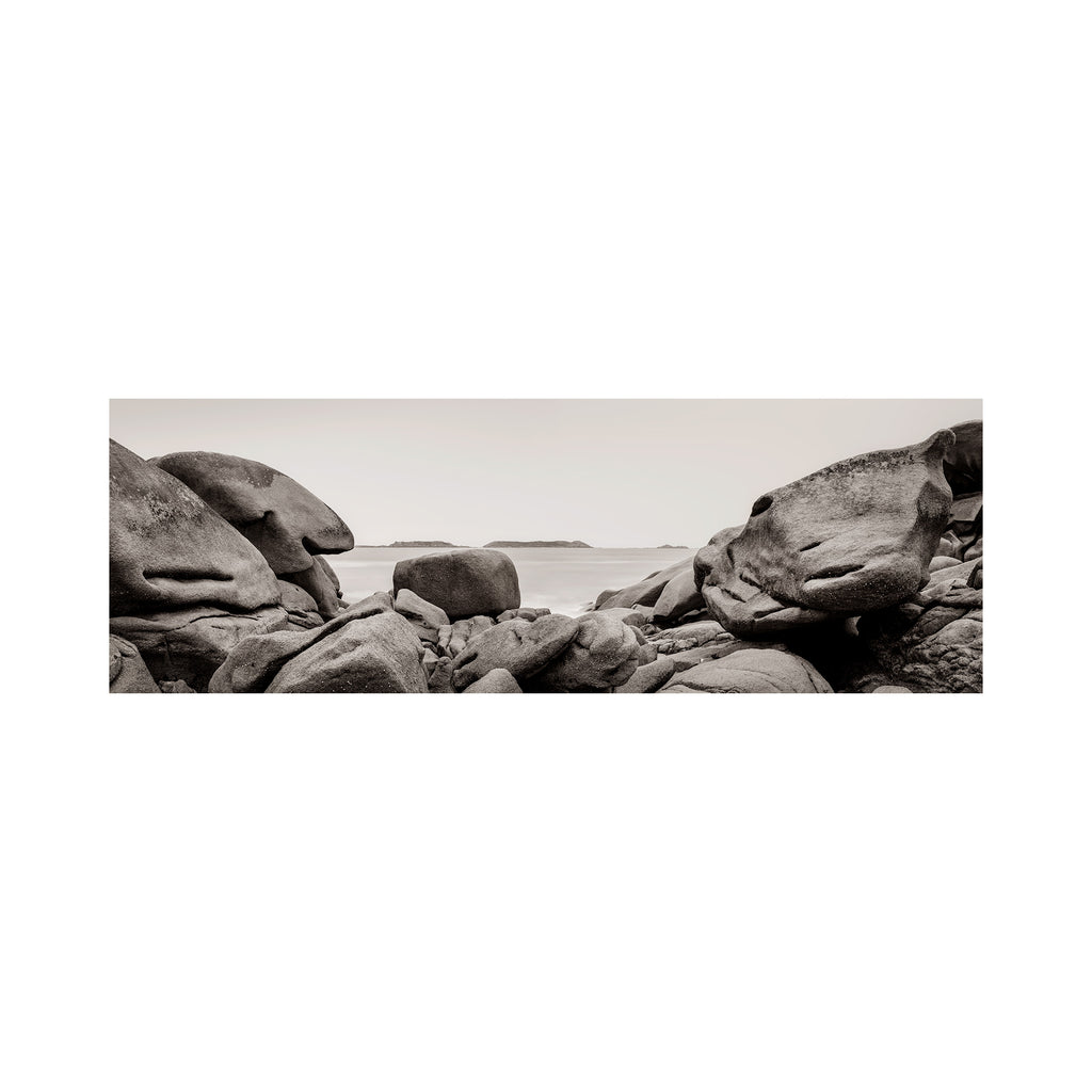 Perros-Guirec, Panorama (BW)