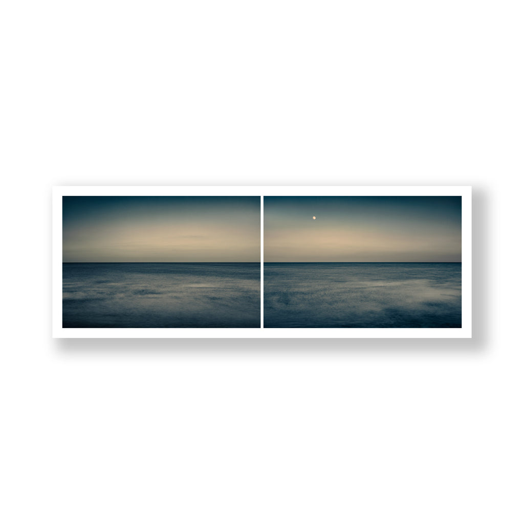 Moonrise, La Manche - Diptych