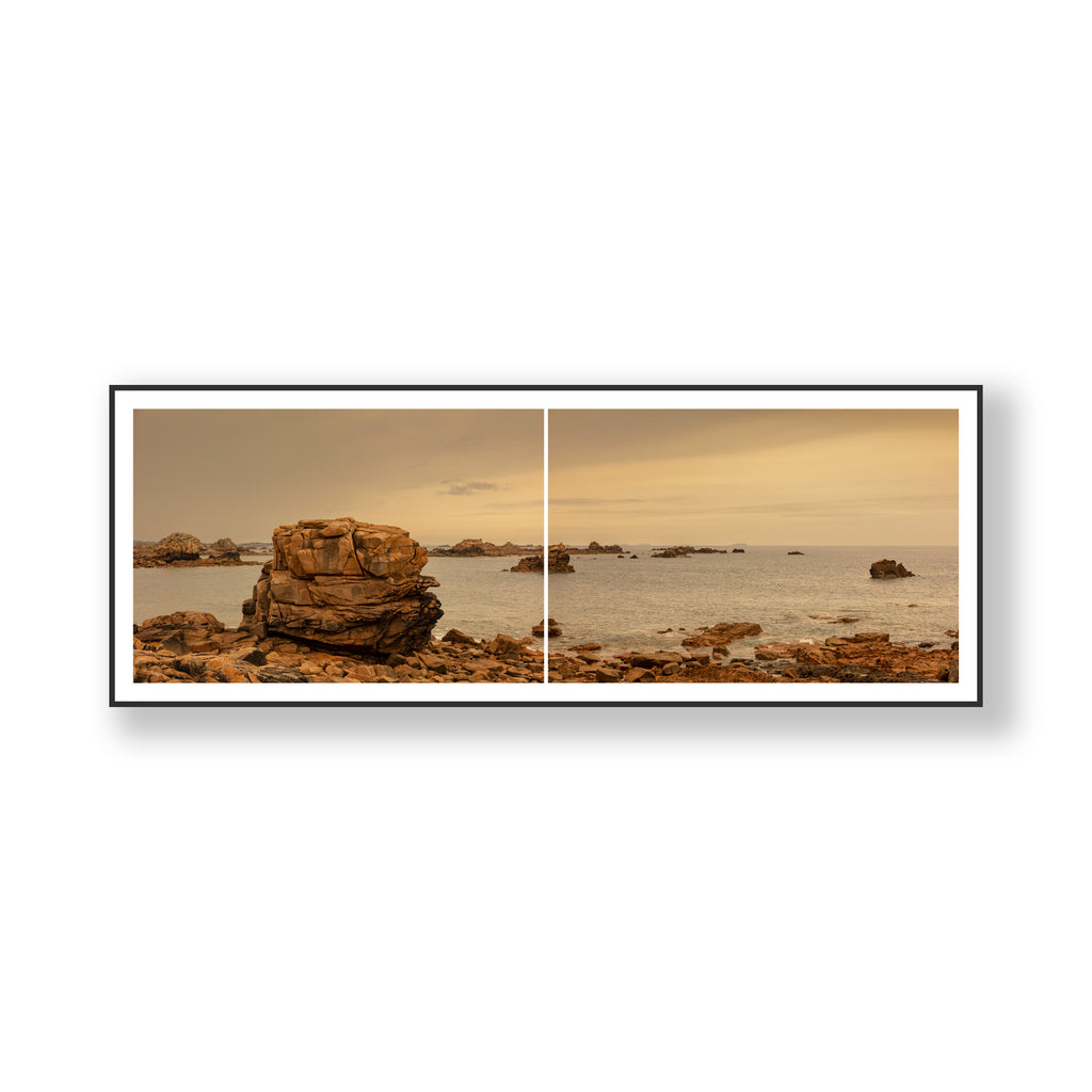 Le Gouffre de Plougrescant, Brittany I (Diptych)
