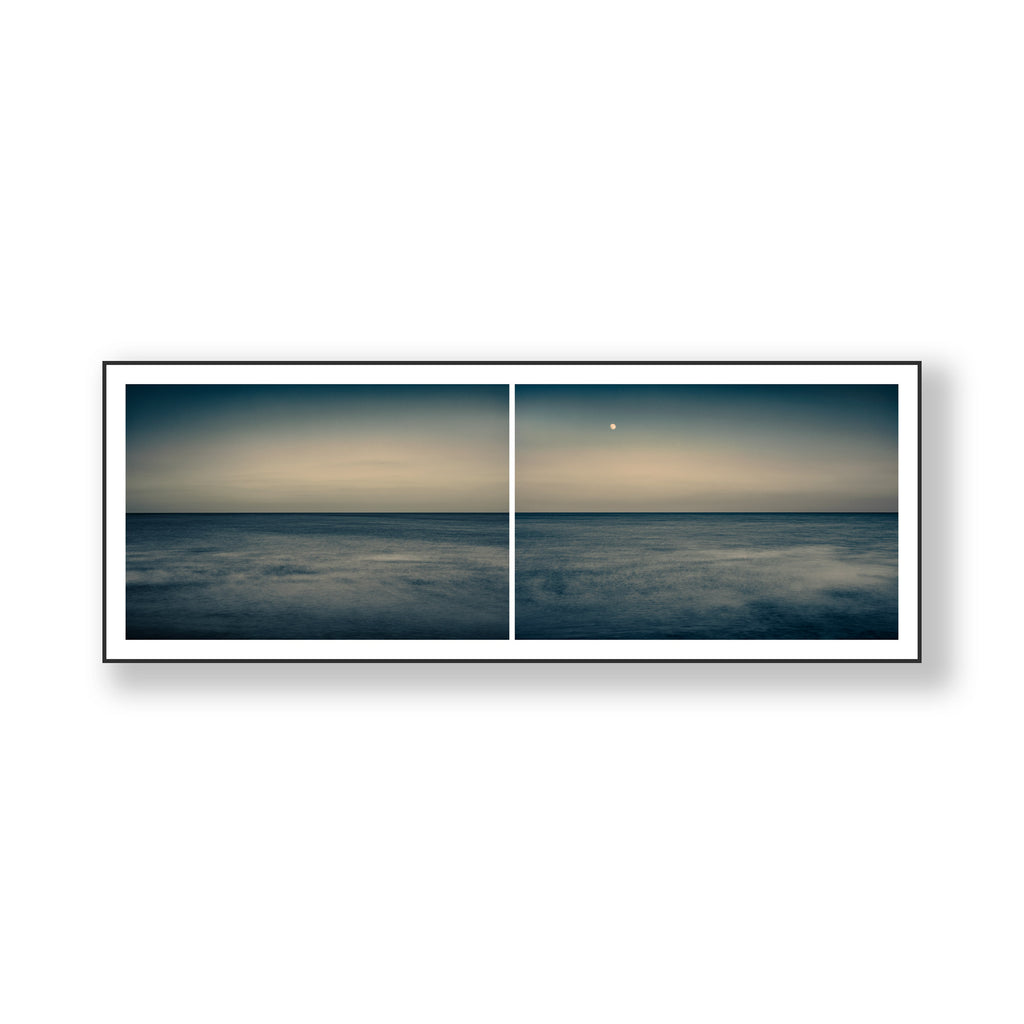 Moonrise, La Manche - Diptych
