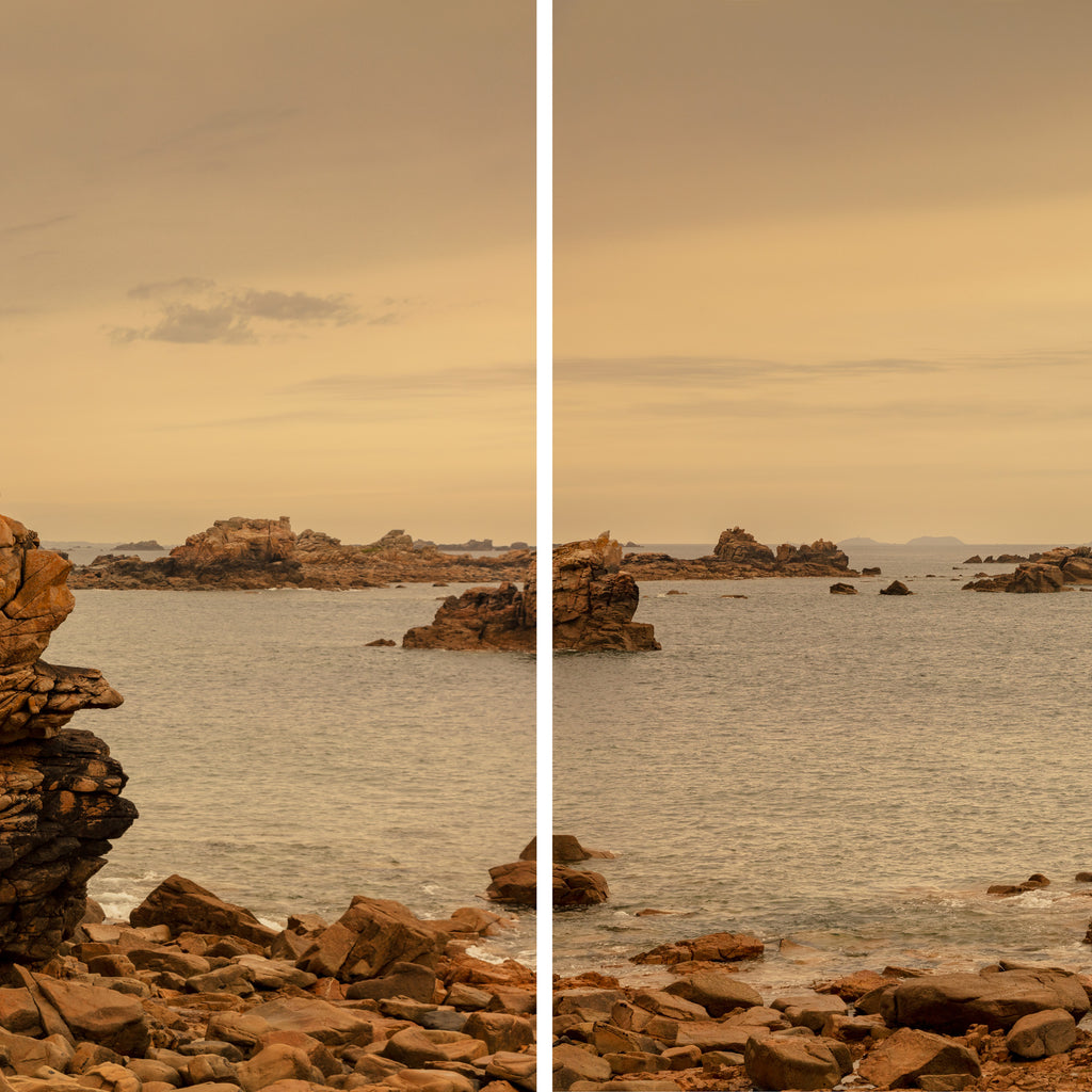 Le Gouffre de Plougrescant, Brittany I (Diptych)