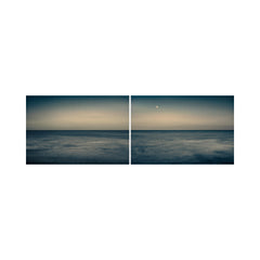 Moonrise, La Manche - Diptych