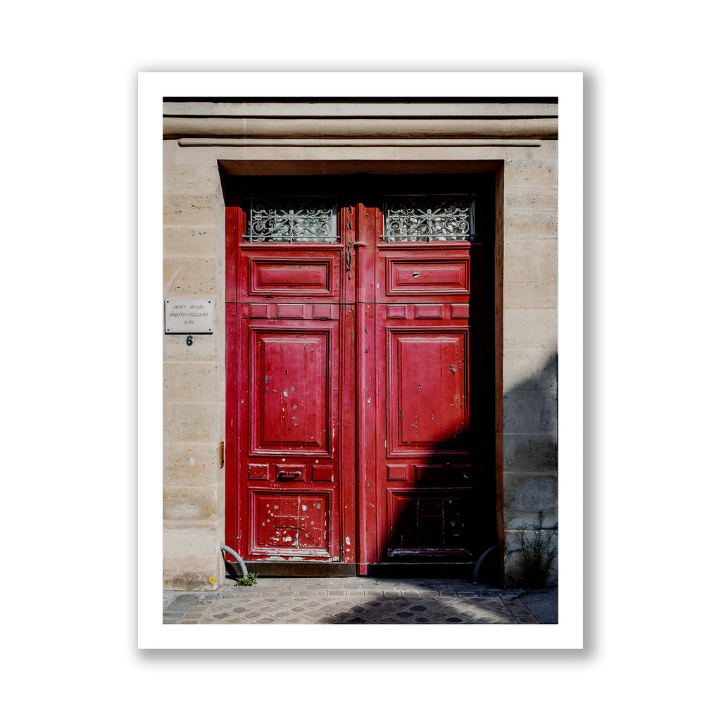 The Pillar Box Red Door - Paris