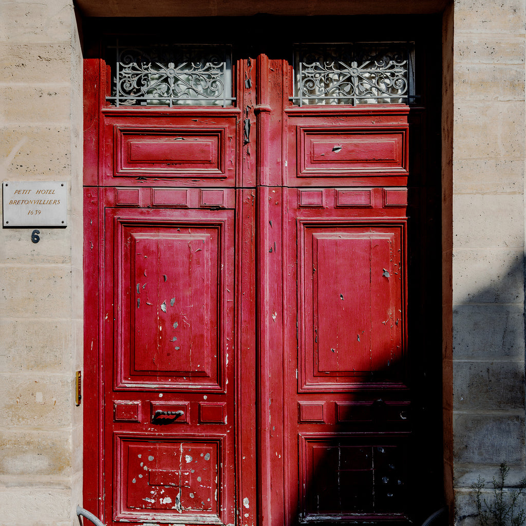 The Pillar Box Red Door - Paris