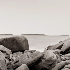 Perros-Guirec, Panorama (BW)