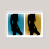 Porcelain XXV - Double Silhouette - Blue Yellow