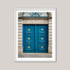 The Vibrant Blue with Gold Door - Paris
