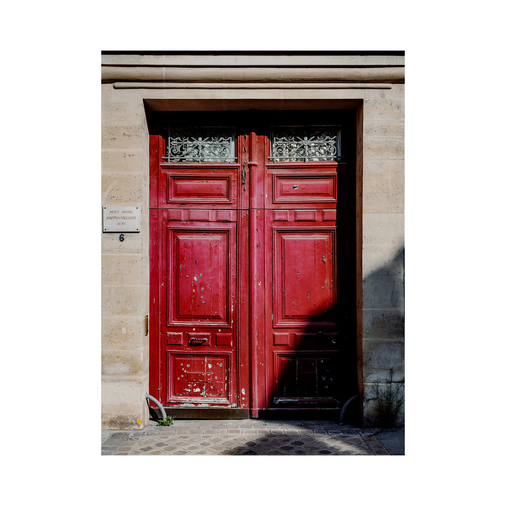 The Pillar Box Red Door - Paris
