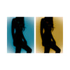 Porcelain XXV - Double Silhouette - Blue Yellow
